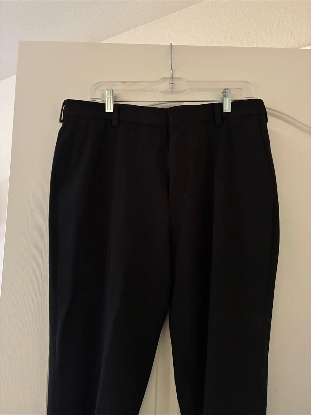 George Men's Black Dress Pants - Straight Leg